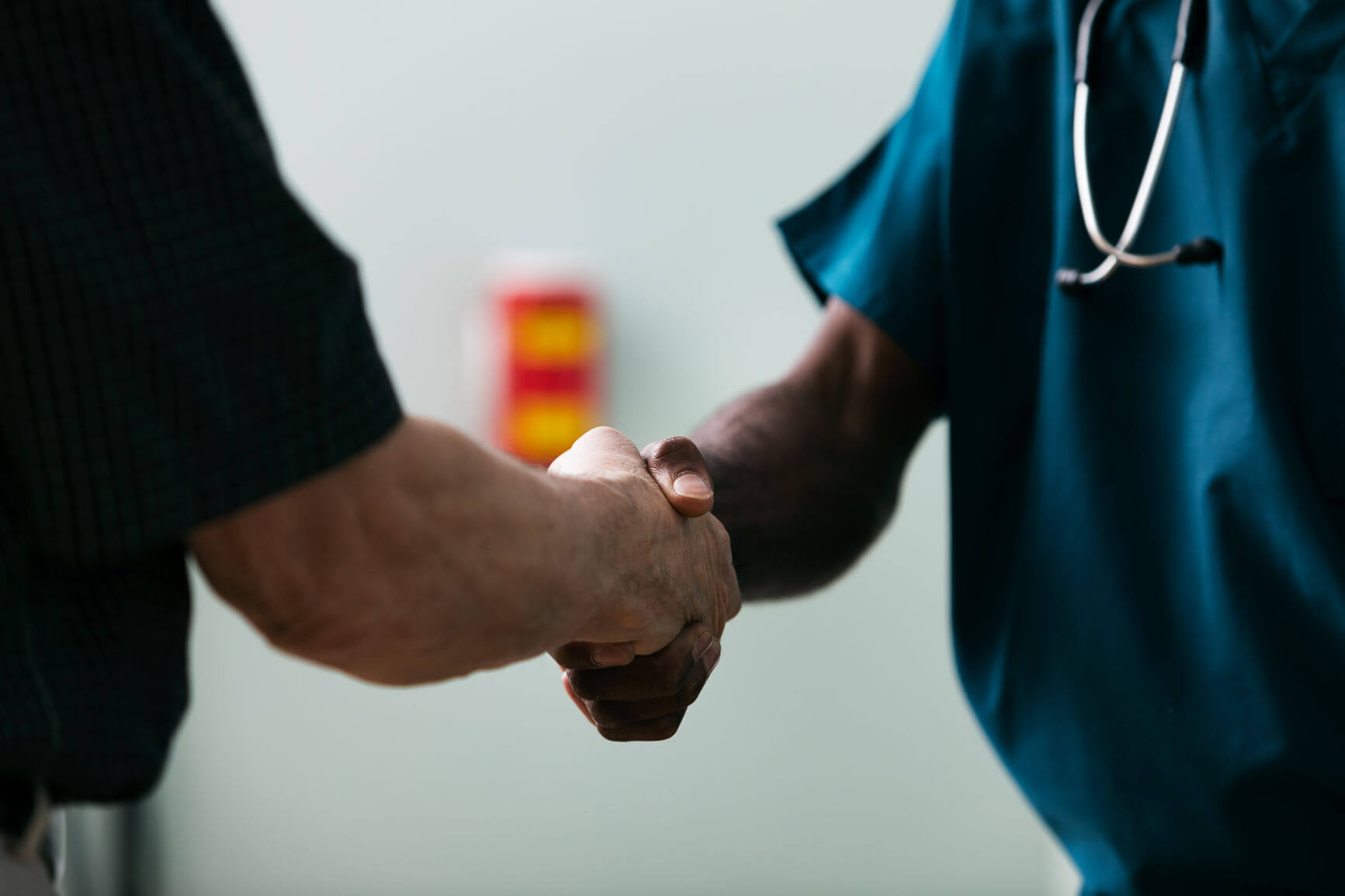 Doctors shaking hands.